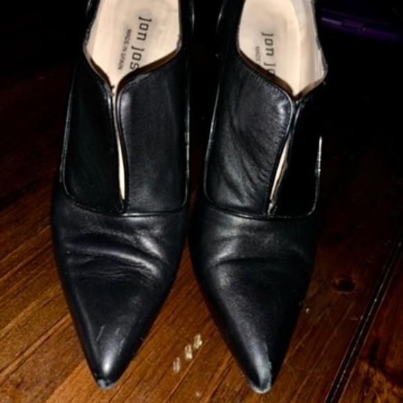 Jon Josef woman’s black heeled ankle booties size 5 - Picture 5 of 10